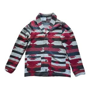 Junk Food Torino Shirt Jacket Aztec Southwestern Tribal Print Men's Large NWT